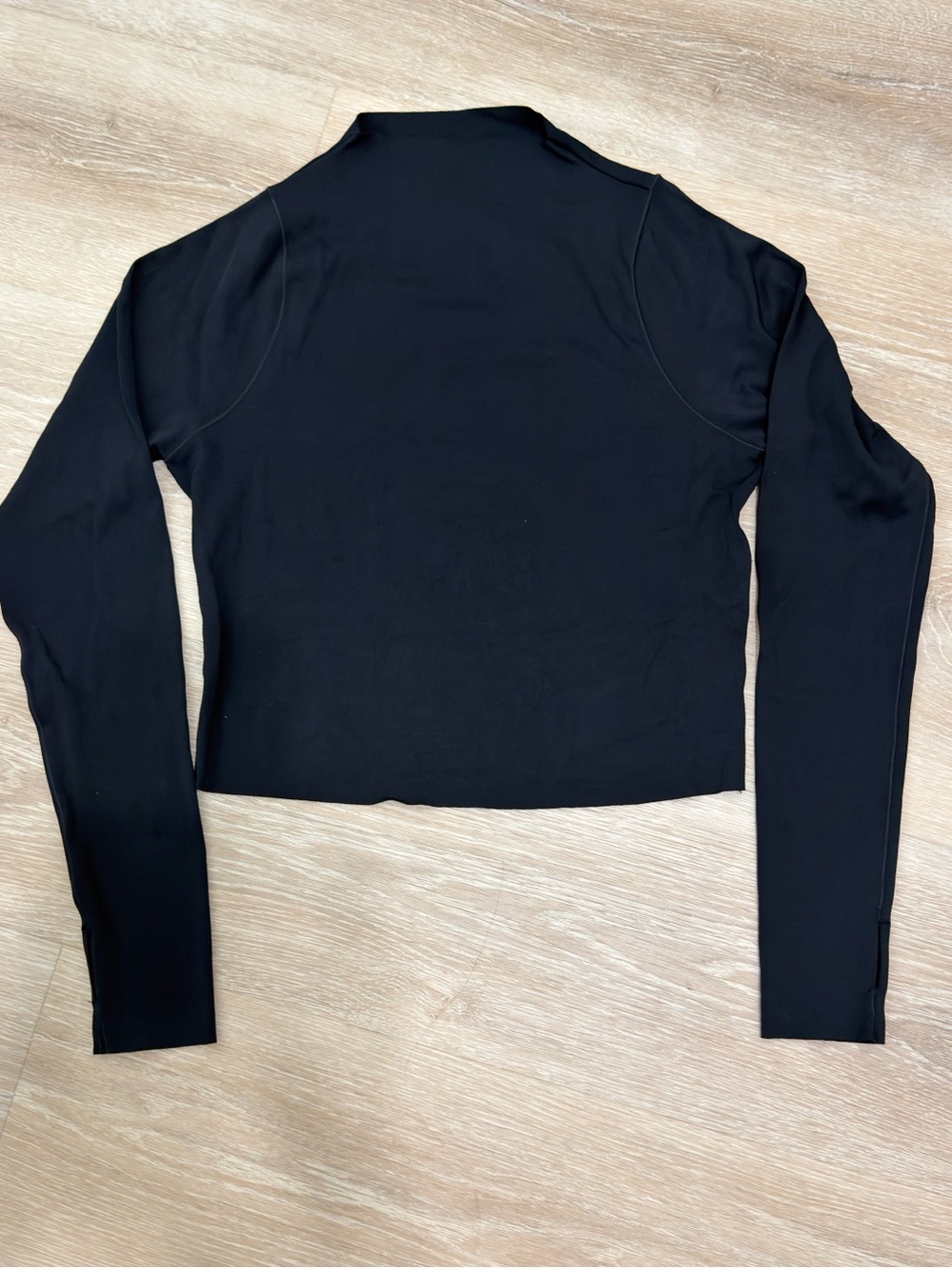 Nike Zenvy Womens Dri-FIT Long Sleeve Top Black FN3022-010 Size XL EUC Gym Soft